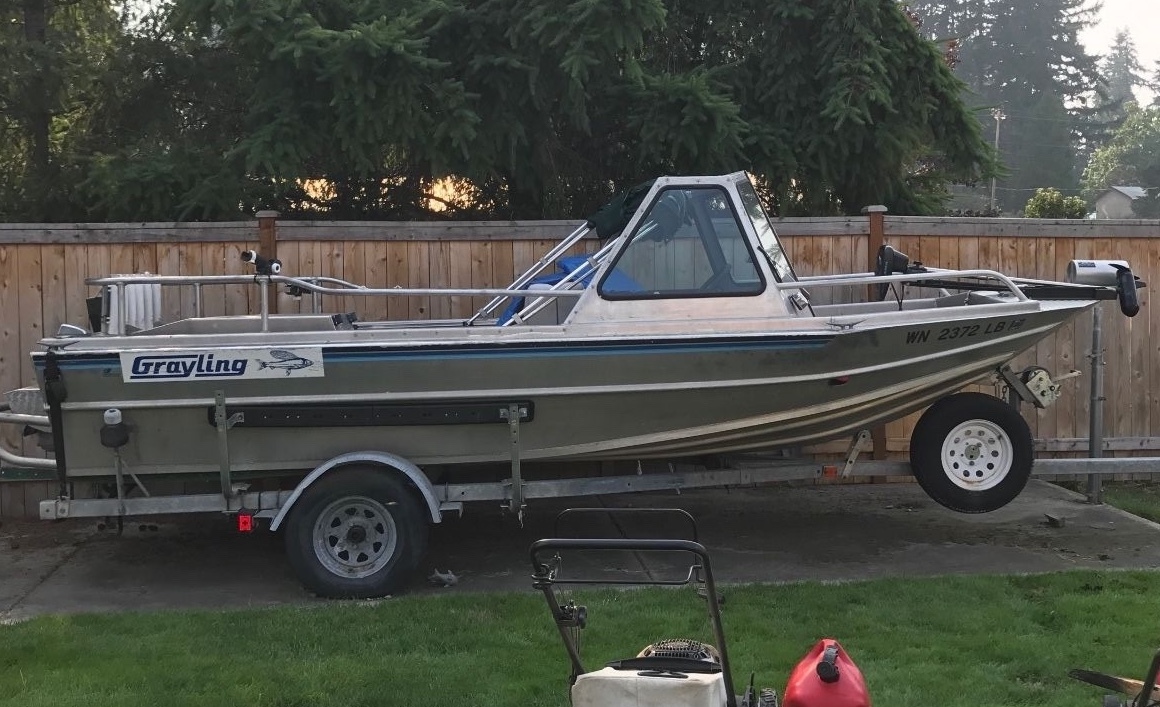 1986 Graling Aluminum Fishing Boat w Trailer, Spanaway WA | No Fees & No Reserve