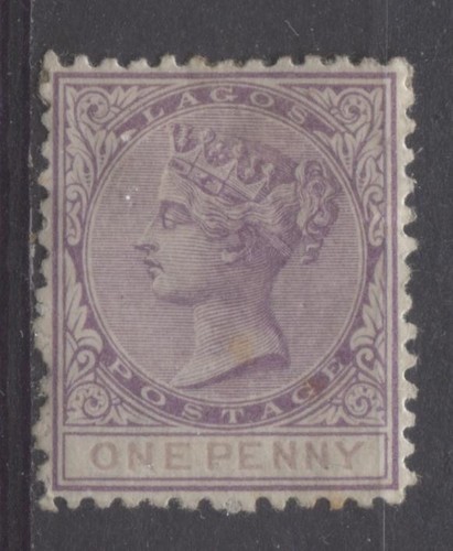 Lagos-SG-1-1d-Reddish-Lil-amp-Pale-Dull-Clar-6th-Ptg-Crown-CC-Perf-12-5-VF-77-OG