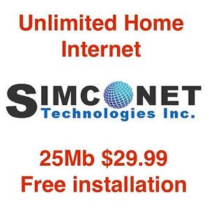 Unlimited Internet, $50 Modem $0 Install $0 Dry Loop, first 6 months $29.99 after $44.99