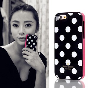 Classic Polka Dot 3in1 Protect Hard Back Cover Case Cover for iPhone 4 4S KS