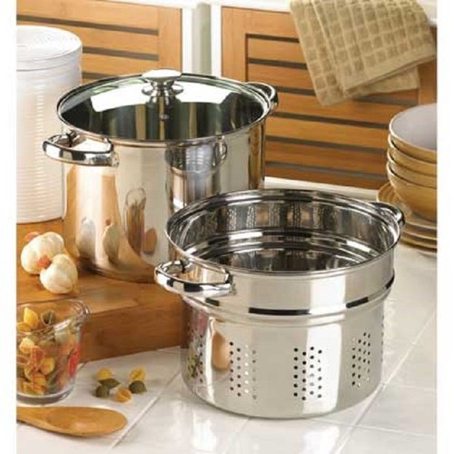 STAINLESS STEEL PASTA COOKER 8 QT.STOCK POT ...