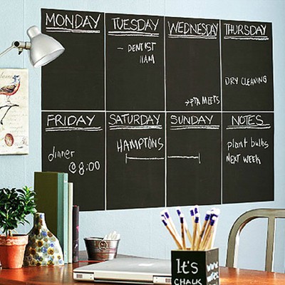 New Chalkboard Blackboard Wall Sticker Dry Erase ...