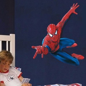 Superhero Spiderman Mural Wall Decal Sticker Kids Nursery Room Decor DIY PVC