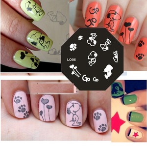 snoopy nail stamping plate device