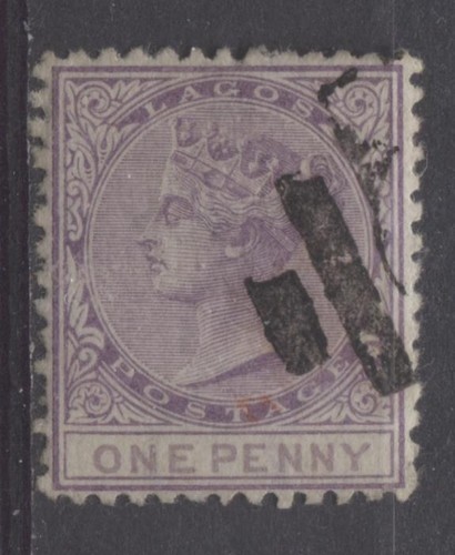Lagos-SG-1-1d-Redsh-Lil-amp-Pale-Dl-Claret-6th-Ptg-Crown-CC-Perf-12-5-F-73-Used