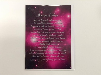 Journey of Hope - Spiritual and Inspirational Greetings Card, 5 x 7 inches