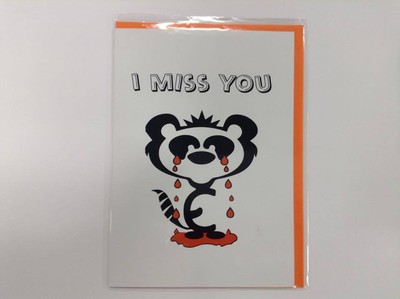 I Miss You Humorous Greetings Card with Humorous Poetic Verse, 5 x 7 inches