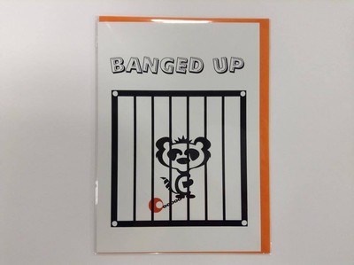Banged Up Humorous Greetings Card with Humorous Poetic Verse, 5 x 7 inches