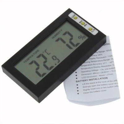 Digital LCD Display Thermometer Hygrometer Temperature Humidity ...