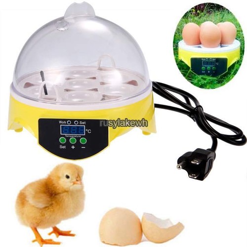 7 Egg Incubator Hatcher Digital Clear Temperature ...