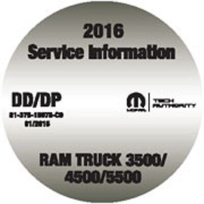 2016 Dodge RAM 3500 4500 5500 Cab Chassis Truck Service Workshop Repair Manual