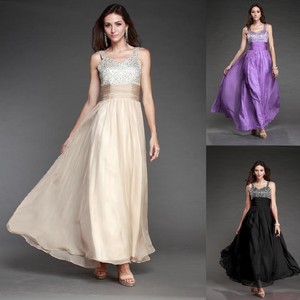 Womenâ€˜s Formal Ball Gown Wedding Chiffon Dress Bridesmaid Party ...