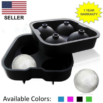 Whiskey Ice Cube Ball Maker Mold Sphere ...