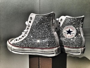 scarpe converse con brillantini