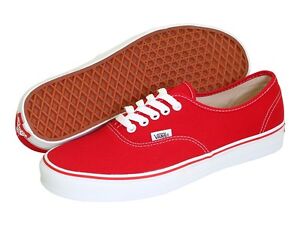 Vans-Authentic-Red-Lace-up-SkateBoarding-Boys-Girls-Men ...
 Red Vans Shoes For Girls