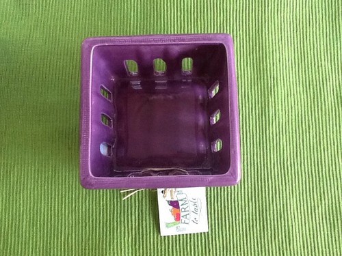 Ceramic Purple Fruit Basket-Berry Bowl Carton Serving ...