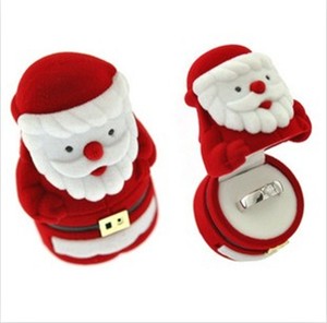 ... -Jewelry-Box-Christmas-Gift-Red-Santa-Claus-Style-Velvet-Ring-Box-US