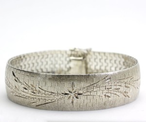 ... -Diamond-Cut-Mesh-Sterling-Silver-Wide-Bracelet-Watch-Band-Style