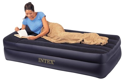 Intex Pillow Rest Twin Airbed with Built-in ...