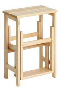 Scaletta pieghevole legno
