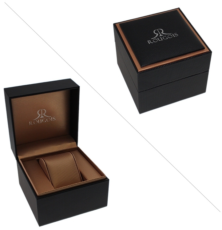 Pre-owned Rougois Watches Rougois Rose Gold Tone Automatic Skeleton Naval Diver Watch