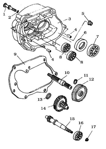 Chinese GY6 Scooter Motors 125cc 150cc COUNTER SHAFT GEAR 42tooth