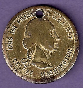 1789 george washington medal 1797 token coin usa president 1st