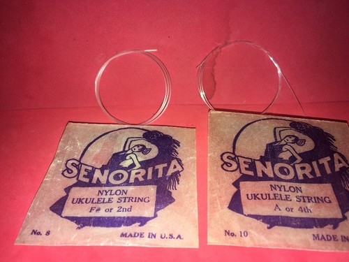 2 Senorita Packages Of Ukulele Nylon Strings F# Or 2 , A Or 4th , USA E O Mari