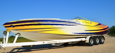 2007 Kachina 30' Drone Mid Cabin Open Bow 496HO 153 Hours