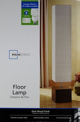 UPC 766195259882 product image for Mainstays Rice Floor Lamp Gray | upcitemdb.com