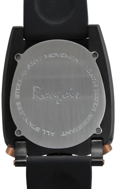 Pre-owned Rougois Black & Rose Gold Tone Rocket Watch