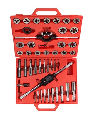 Tap and Die Set, SAE, 45-Piece TEKTON ...