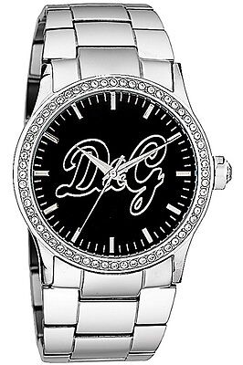 Pre-owned Dolce & Gabbana Dolce And Gabbana Dw0845 Black Dial Stainless Steel Women's Watch Great Gift In Light Gray