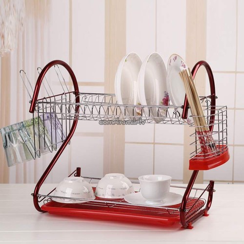 Kitchen organization holder 2 Tier Stainless Steel ...