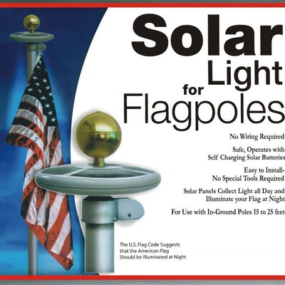 Solar Flag Pole Flagpole flagpoles Light 20LEDs ...