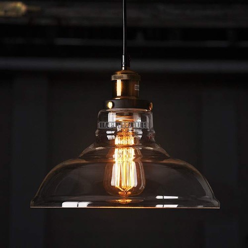 New DIY LED Glass Ceiling Light Vintage ...