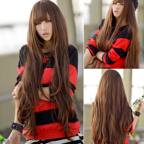 Womens-Sexy-Fashion-Brown-Cosplay-Long-Loose-Wavy-Curly-Hair-Full-Wig-Wigs-90cm