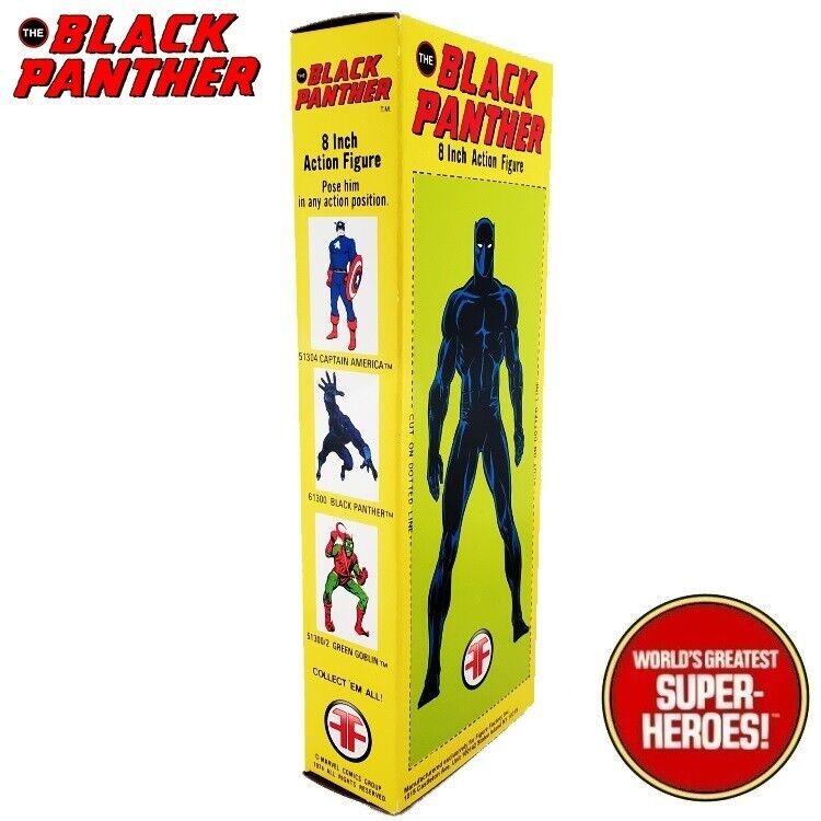Mego Black Panther w/ Box Custom For WGSH 8" Action Figure