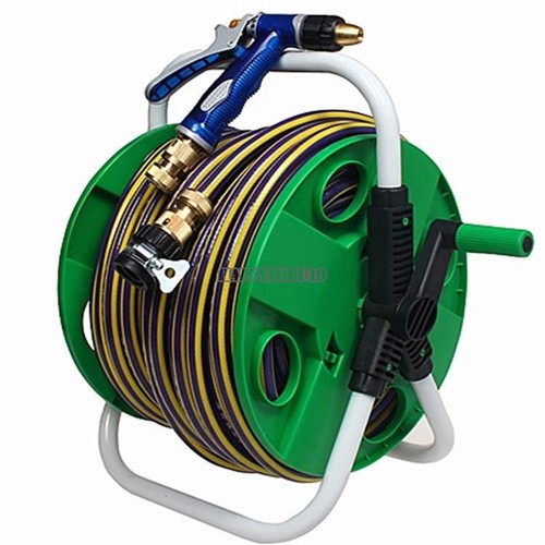 PORTABLE 25M HOSE REEL PIPE HOLDER RUST ...