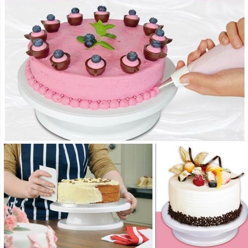 Ohuhu Rotating Revolving Cake Sugarcraft Turntable Decorating ...