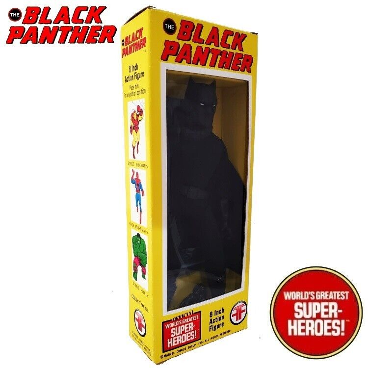 Mego Black Panther w/ Box Custom For WGSH 8" Action Figure
