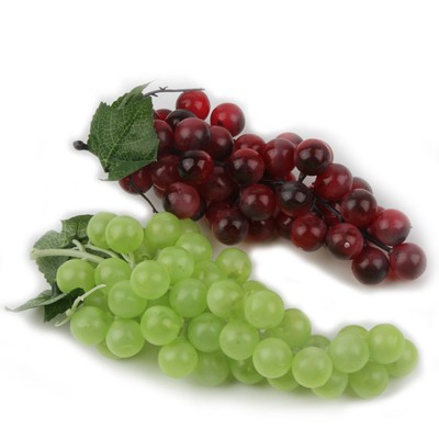 Bunch Lifelike Artificial Grapes Plastic Fake Decorative ...