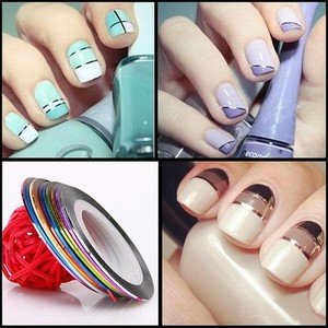 30 Pcs 30 Colors Rolls Striping Tape Line DIY Nail Art Tips Decoration Sticker Q