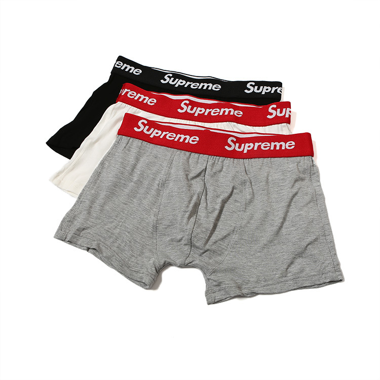 Supreme women Hanes Boxer Briefs Black White Gray ...