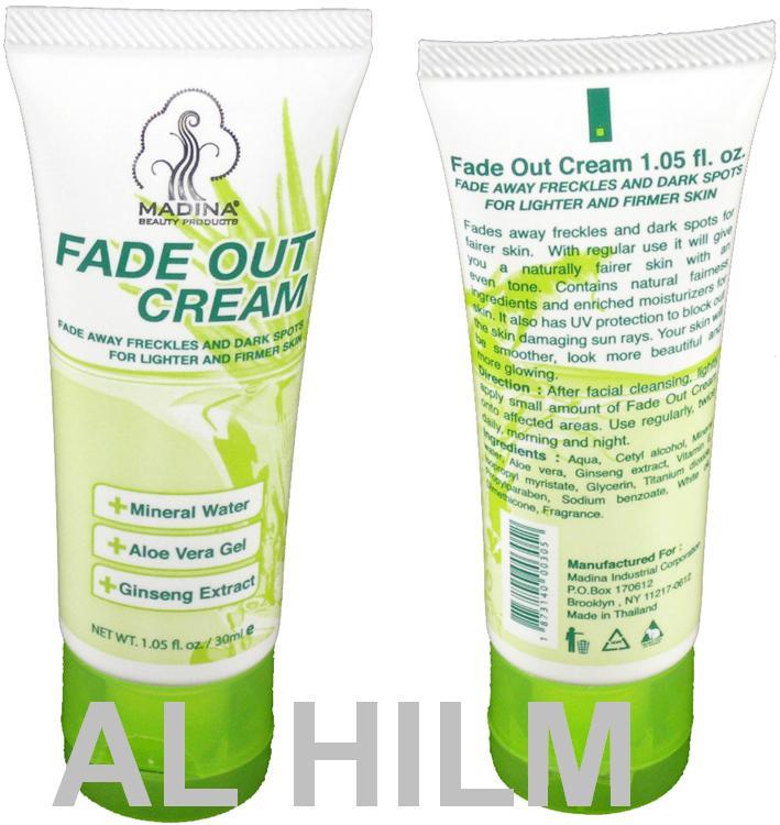 FADE OUT CREAM Freckles Dark Spots Lighter Firmer Skin Ginseng Aloe 