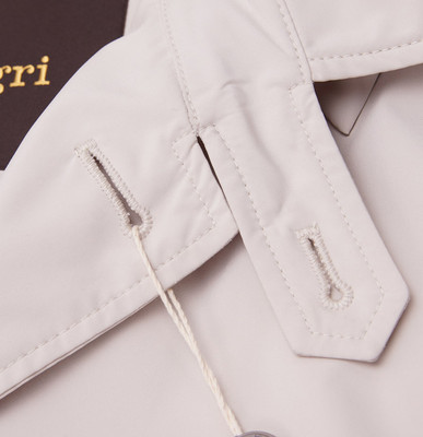 Pre-owned Allegri $895  Beige 'city Nylon' Lightweight Packable Trench Coat 48/m Jacket