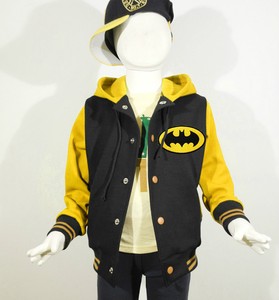 New-Kids-Boys-Girls-BATMAN-Varsity-Hoodie-Jacket-Baseball-4-5-6-7-8-9 ...