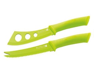 stick non Stainless Set Steel Piece Cheese Knife knife Touch Soft 2 cheese Non Coating  Stick