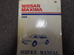 1989 Nissan maxima owners manual