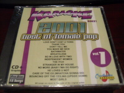 CHARTBUSTER PRODISC KARAOKE 80031 BEST OF FEMALE POP 2001 VOL 1 CD+G 15